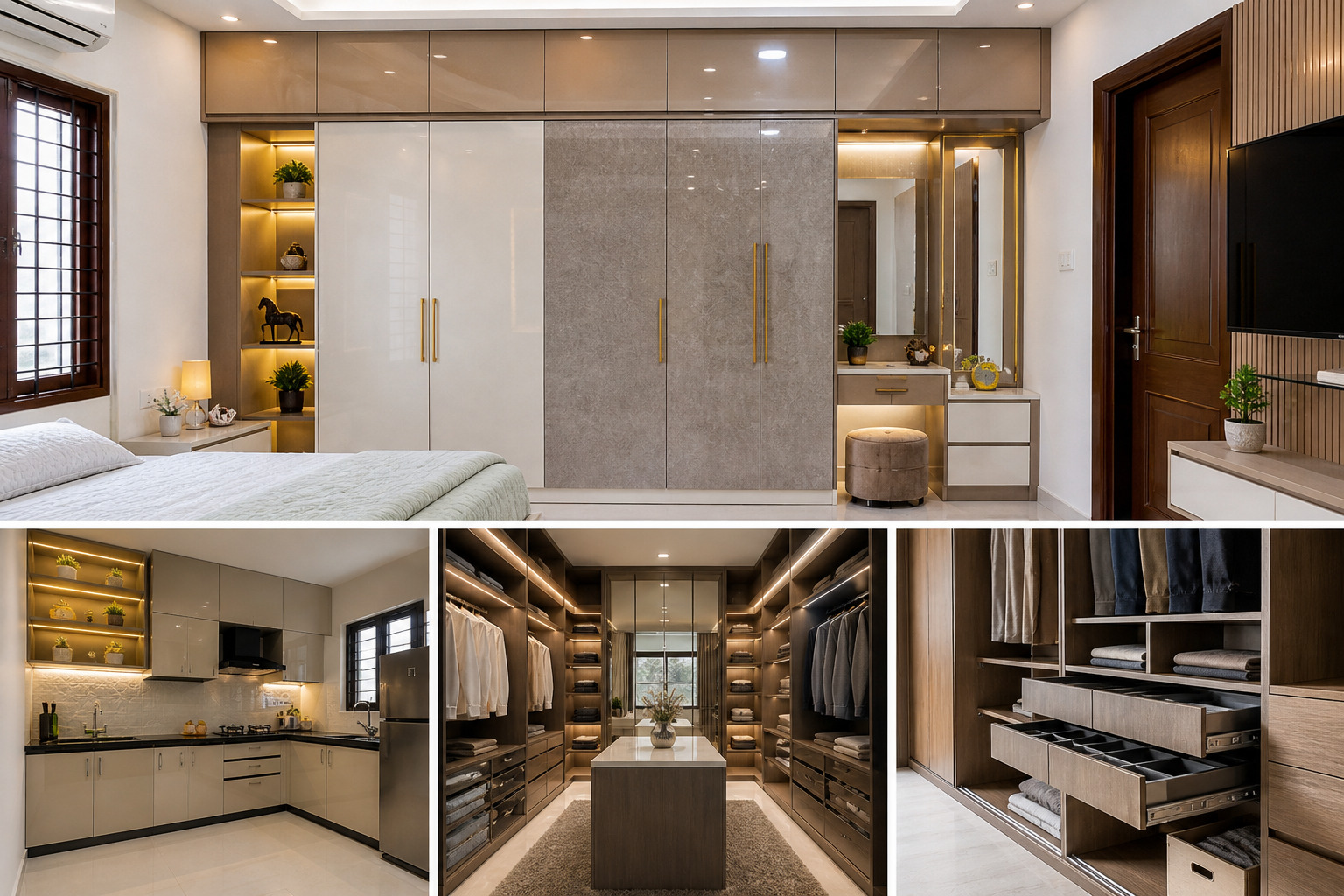 Modular Wardrobe Designers in Coimbatore | Kitchen & Bedroom Wardrobes | MM Buildtech Solutions